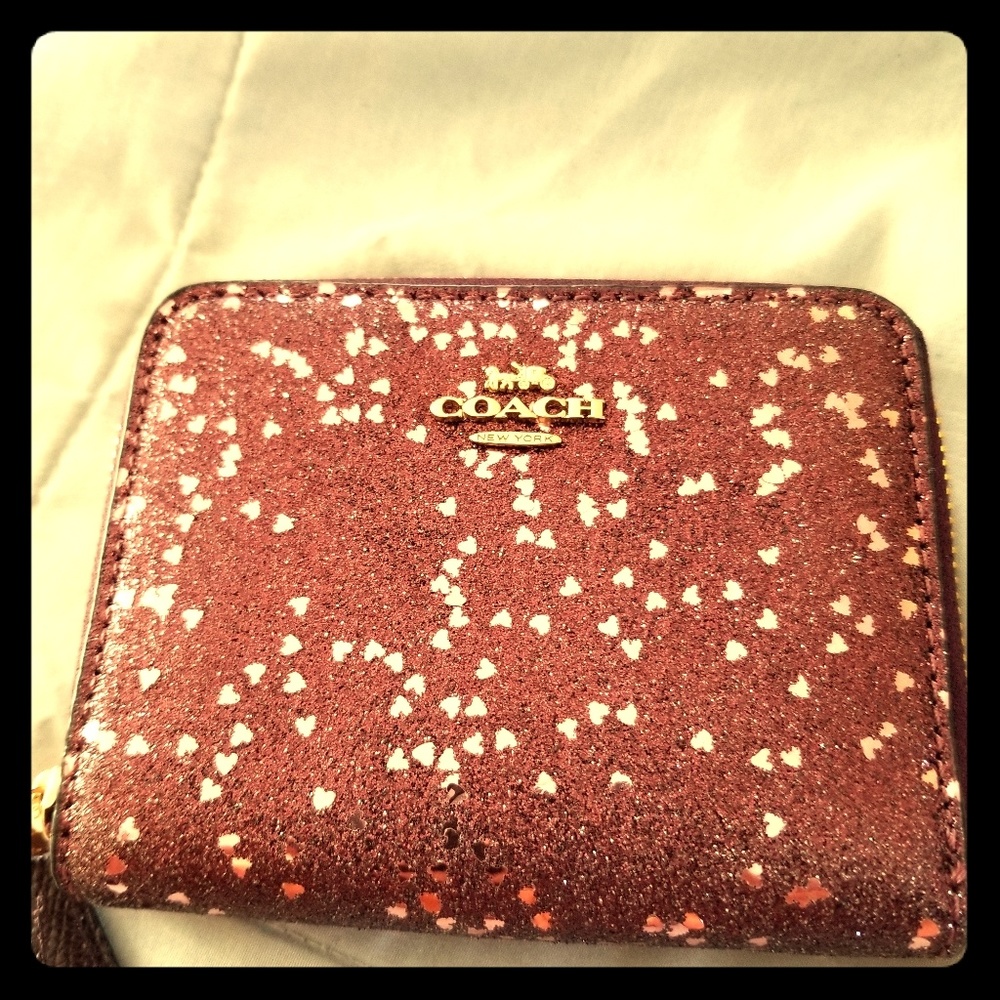 NWOT Coach Glitter Wallet